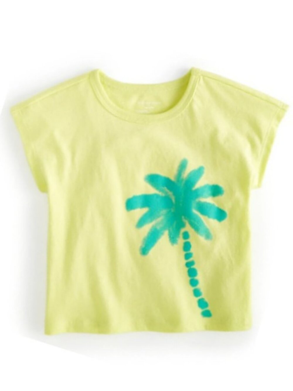 NWT. FIRST IMPRESSIONS Baby Girls Lime Green Palm Tree Tee